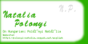 natalia polonyi business card